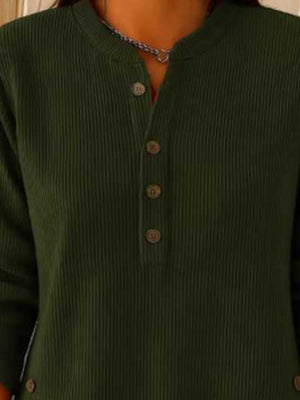 classic henley in Dark Purple with henley