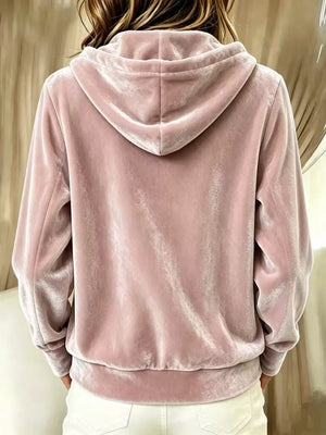 hoodie in White with hooded and long sleeve