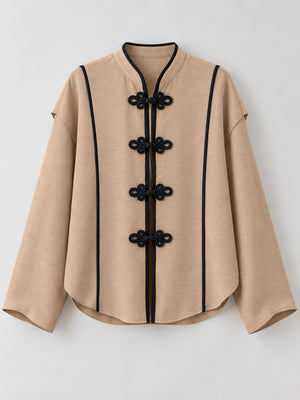 Polyester 100% Care instructions: Machine wash cold blouse in light beige with relaxed silhouette
