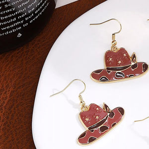 18K Gold-Plated, Resin, Zinc alloy Care instructions: Avoid wearing during exerc earrings in Style B with dangle silhouette