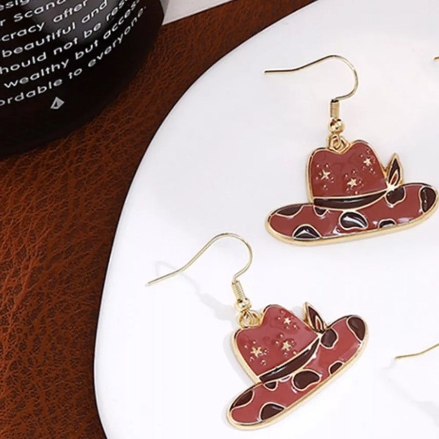 18K Gold-Plated, Resin, Zinc alloy Care instructions: Avoid wearing during exerc earrings in Style B with dangle silhouette