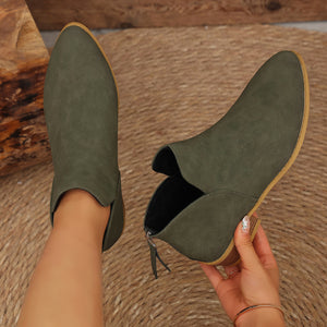 black ankle boots