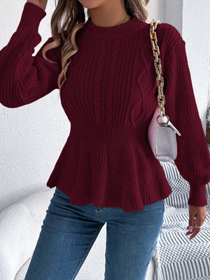 100% acrylic Care instructions: Machine wash cold pullover sweater in White with fitted silhouette
