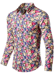 Sherbet button-up shirt with hip-length and button-front