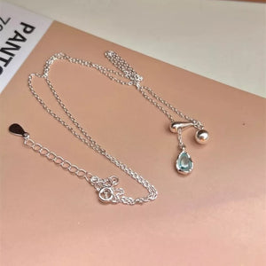 925 Sterling Silver Y-shaped Drop Necklace in silver with Y-shaped