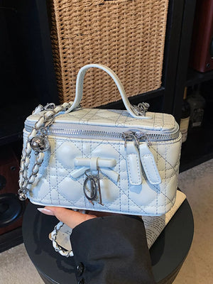 Top Handle Pu Leather Crossbody Bag option 8