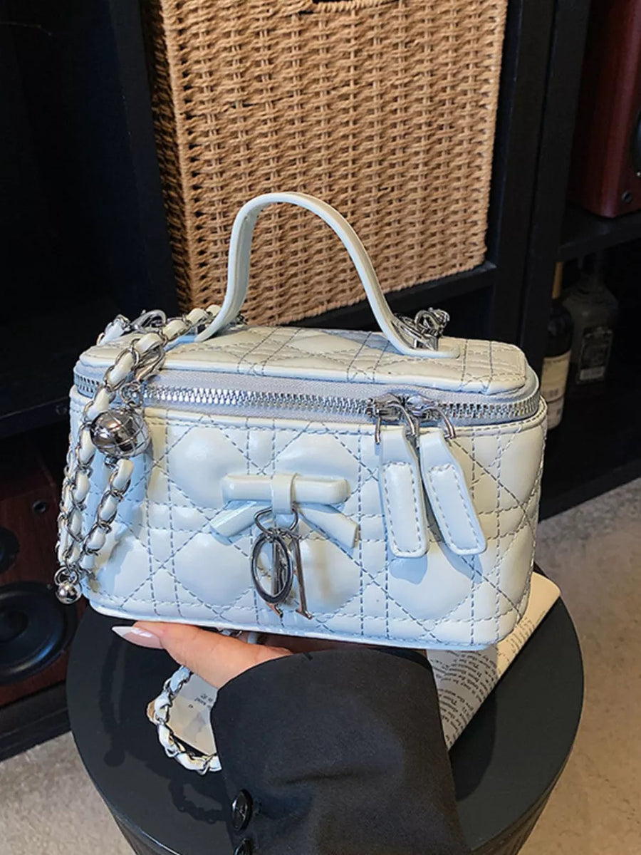 Top Handle Pu Leather Crossbody Bag option 8