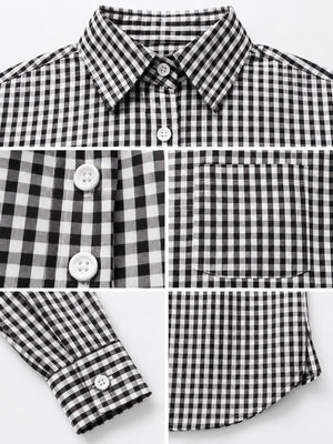 button-down shirt in Light Blue with collared and long sleeve