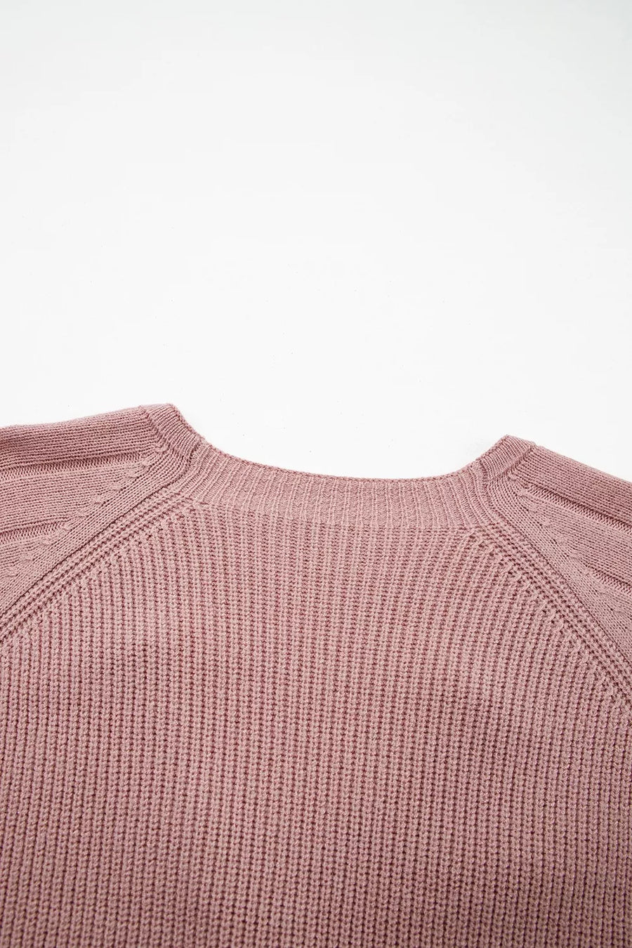 cardigan in Dusty Pink with buttoned and waist-length