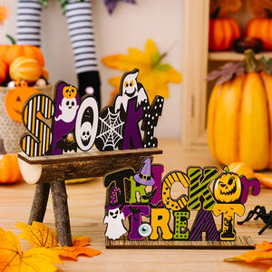 decorative ornament in orange featuring Halloween motifs and decorative object fit