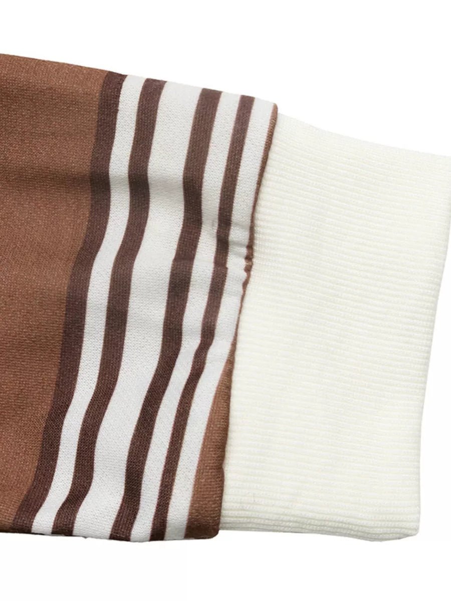 Striped Dropped Shoulder Sweatshirt option 8