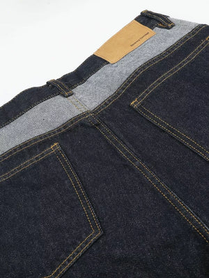 Men's Button Fly Denim Capris option 7