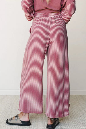 Edge Patchwork Long Sleeve Top & Casual Pants Set option 5