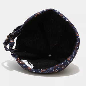hat featuring paisley in Beige with cotton Imported Size &amp texture