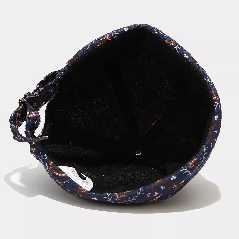 hat featuring paisley in Beige with cotton Imported Size &amp texture
