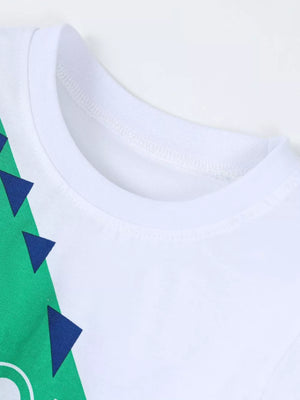 Children's Crocodile Print T-shirt And Shorts Set option 3