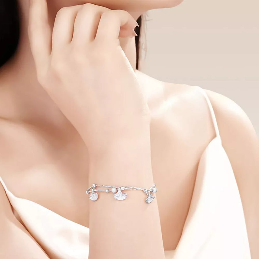 bracelet featuring botanical in silver with 925 sterling silver Care instructions: Avoid wearing during exercise, as sweat w