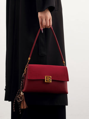 burgundy crossbody bag