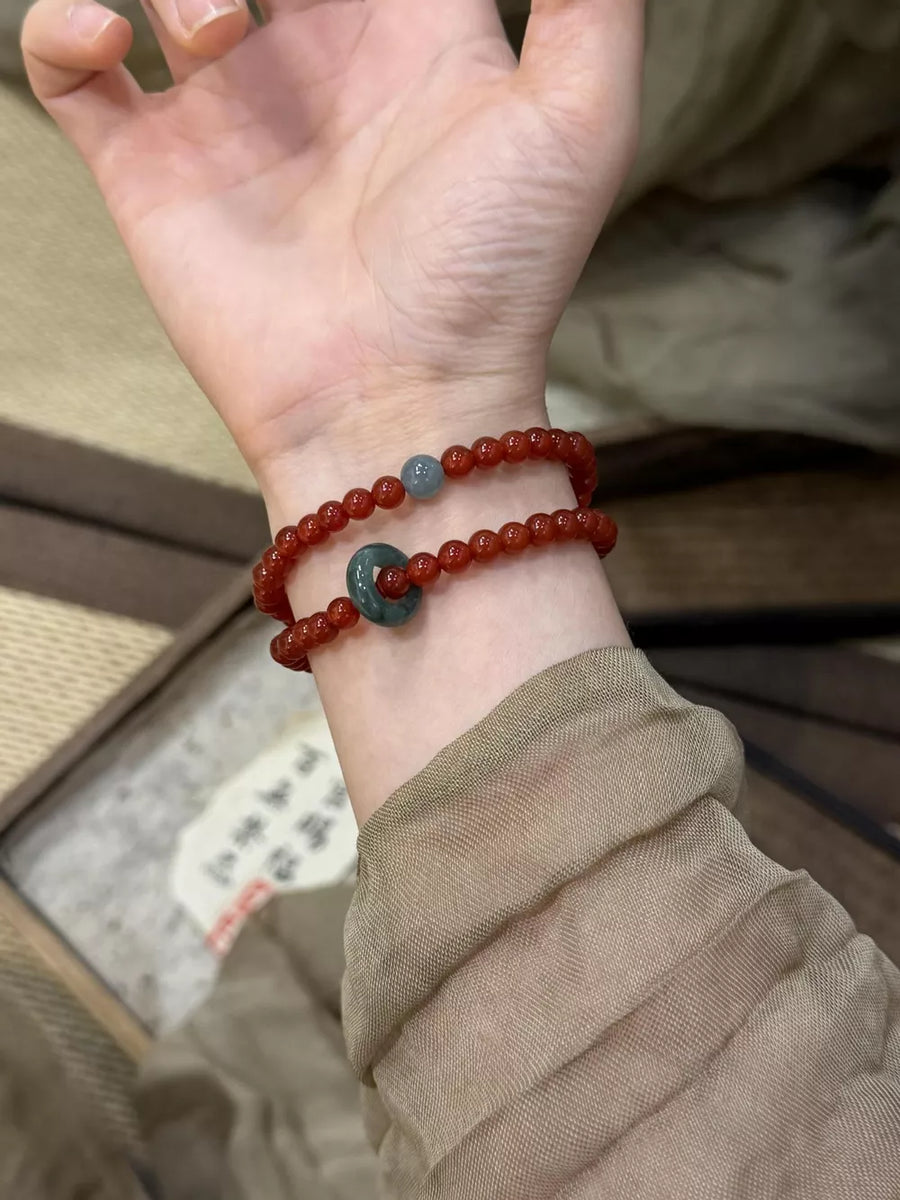 Bracelets in Burgundy