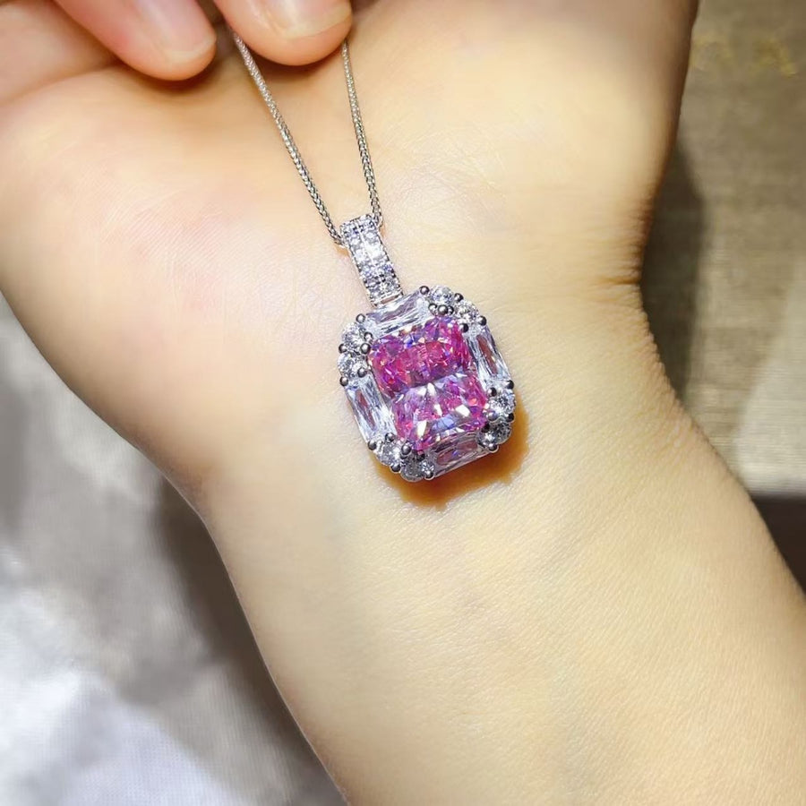 pink necklace