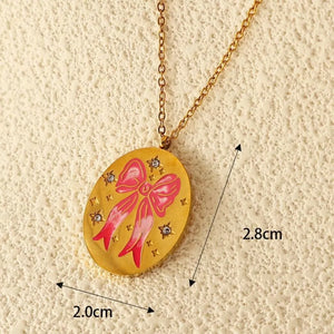 necklace in Silver A with pictorial and pendant