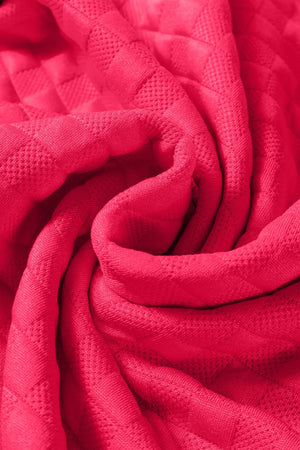Strawberry Textured Weave Lounge Set