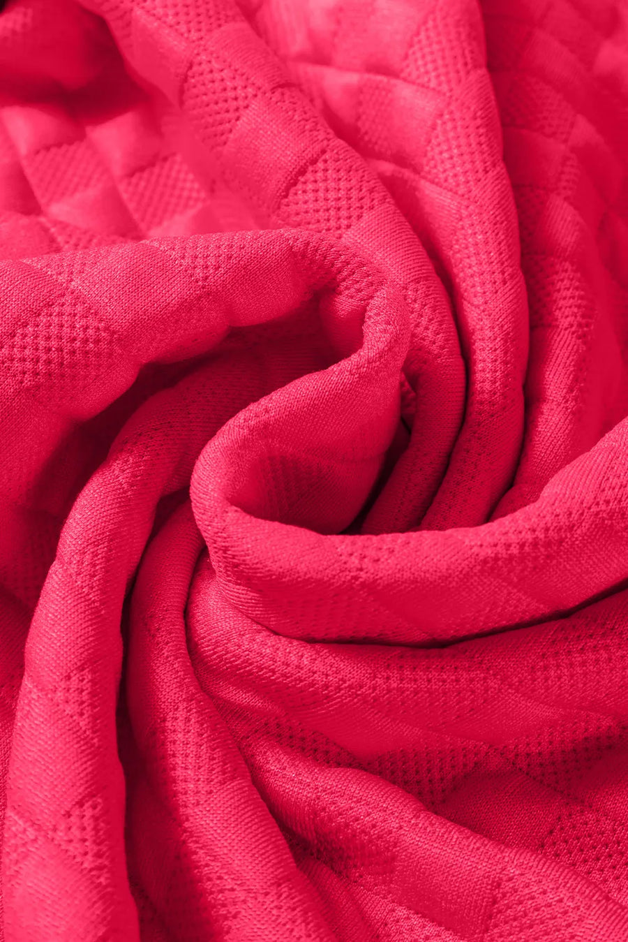 Strawberry Textured Weave Lounge Set