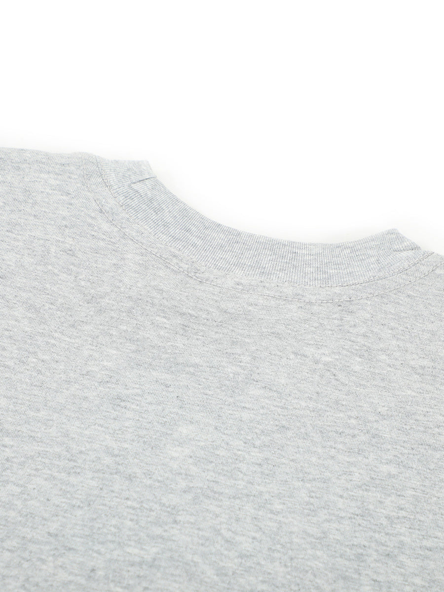 t-shirt in Flower Gray with breathable and hip-length