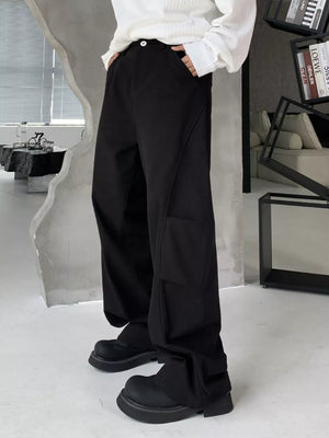 Black Men S Loose Fit Cargo Pants