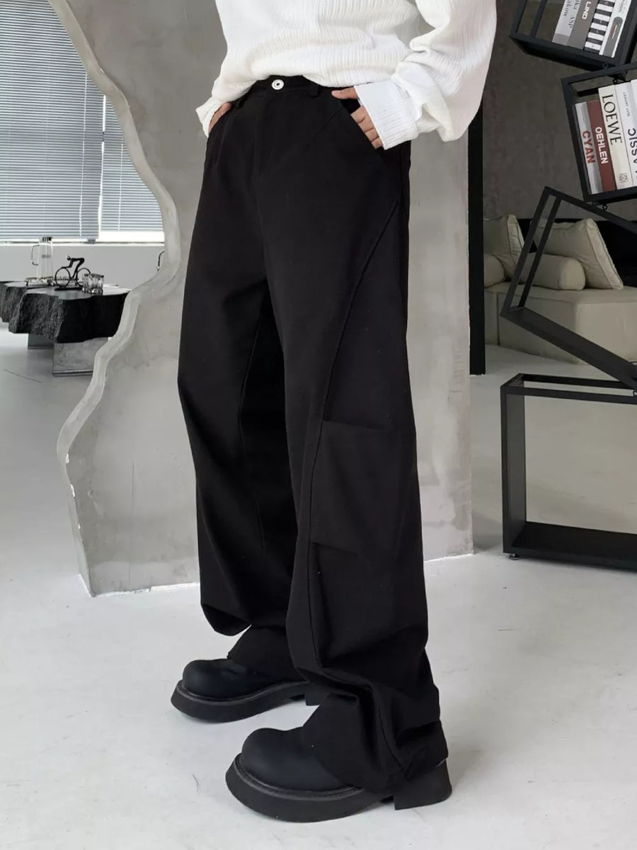 Black Men S Loose Fit Cargo Pants