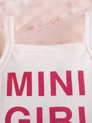 Children's Letter Graphic Cami And Bow Skort Set option 3
