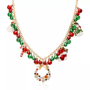 necklace featuring novelty in red with 18K Gold-Plated, Alloy, Rhinestone Care instructions: Avoid wearing during exerc