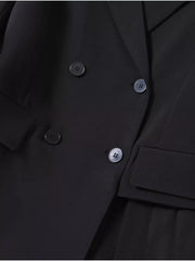 Plus Size Asymmetrical Pleated Blazer Dress option 5