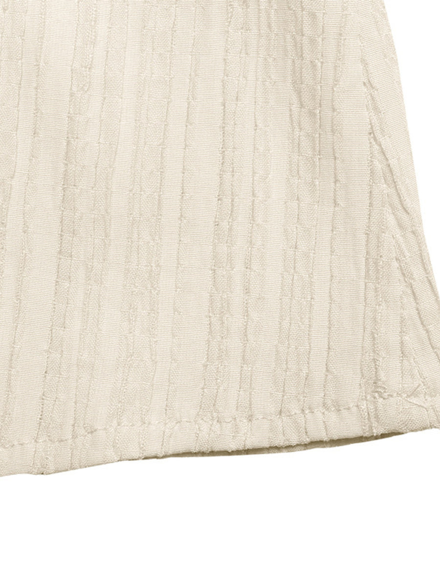 Apricot crinkled texture maxi dress with lace trim detail.