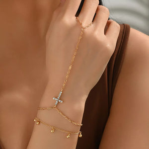 glam bracelet in gold with not applicable