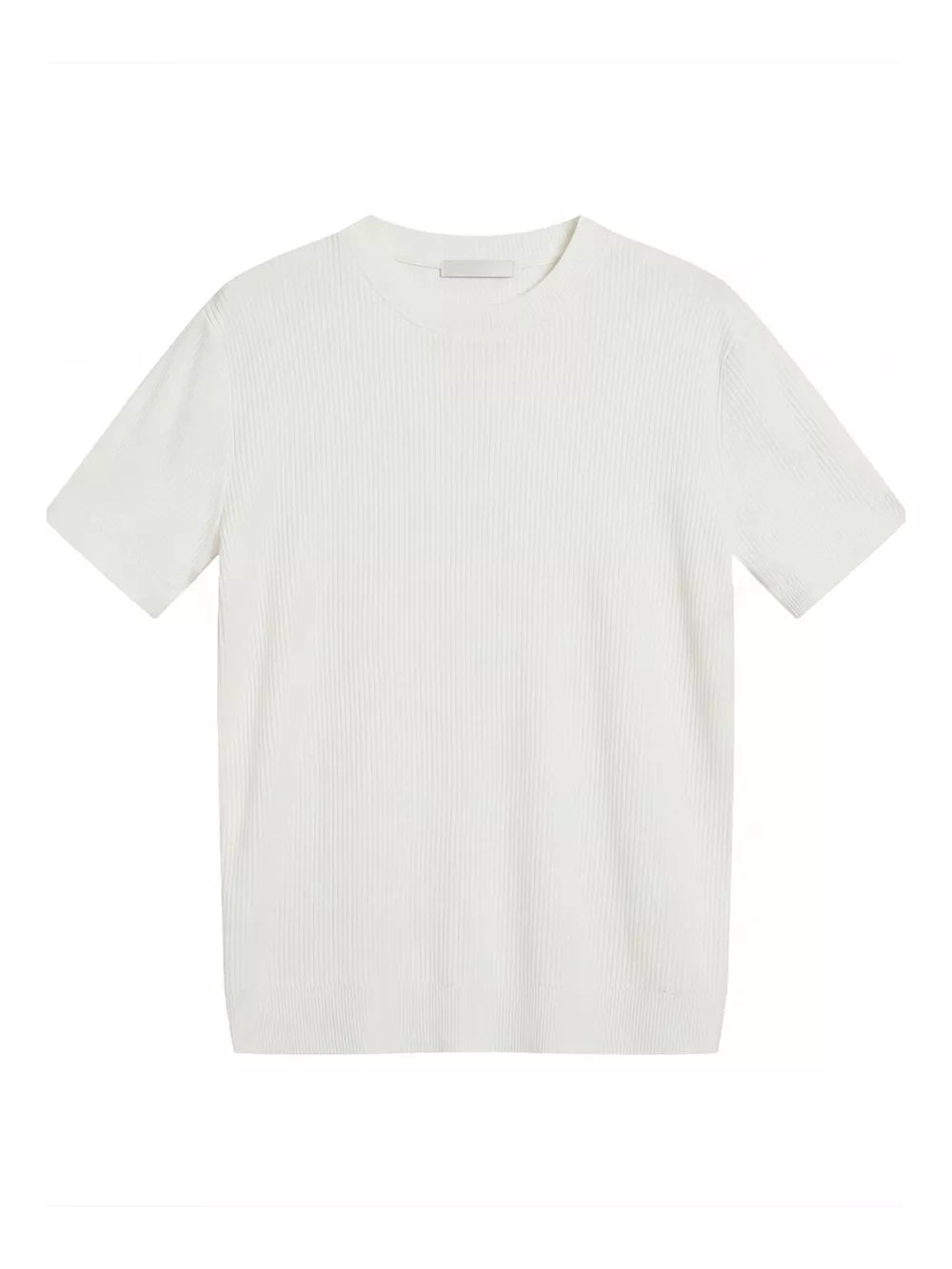 White t-shirt with stretch and short sleeve