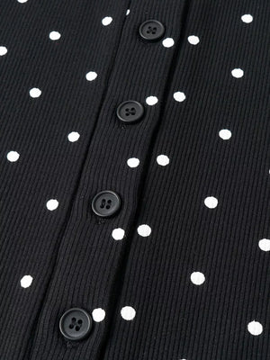 95% viscose, 5% elastane Care instructions: Machine wash cold cardigan in black with fitted silhouette