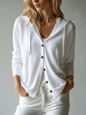 100% polyester Care instructions: Machine wash cold cardigan in Black with relaxed silhouette