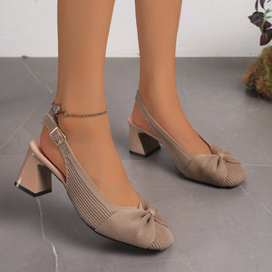 pumps featuring ribbed in Brown with Polyester,Rubber Imported Size &amp texture