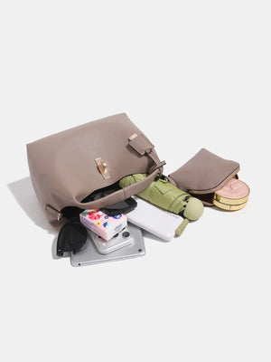 crossbody bag in taupe