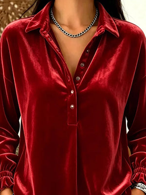 blouse in Dark Green