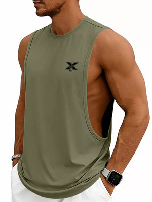 Men's Full Size Round Neck Tank Plus Size in Sage, view 18