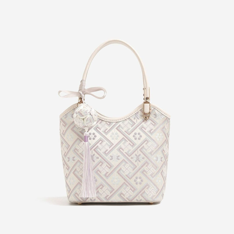 Geometric Pattern Small Handbag Tote Bag