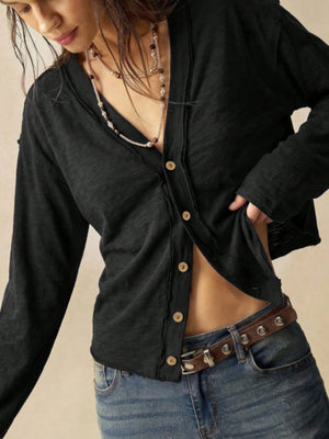 grunge t-shirt in Pink with round neck