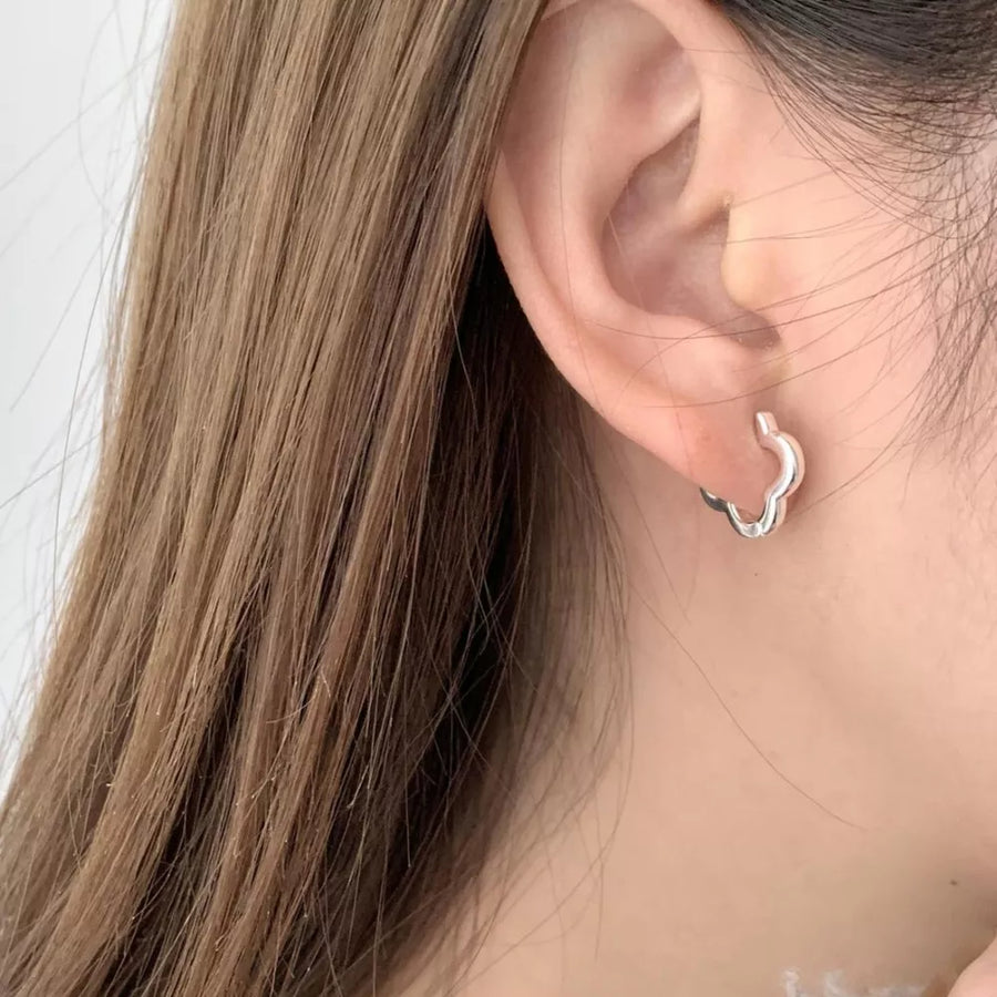 925 sterling silver Care instructions: Avoid wearing during exercise, as sweat w earrings in Silver with fitted silhouette
