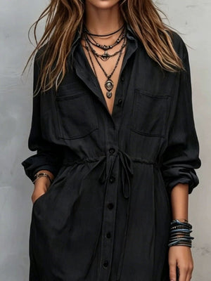 denim blue shirt dress
