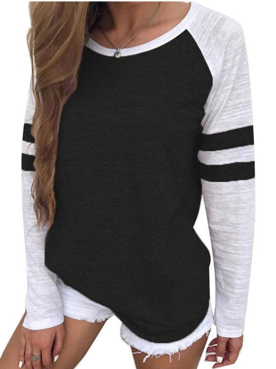 Gray t-shirt with hip-length and pullover