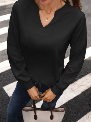 classic sweatshirt in Grey with v-neck