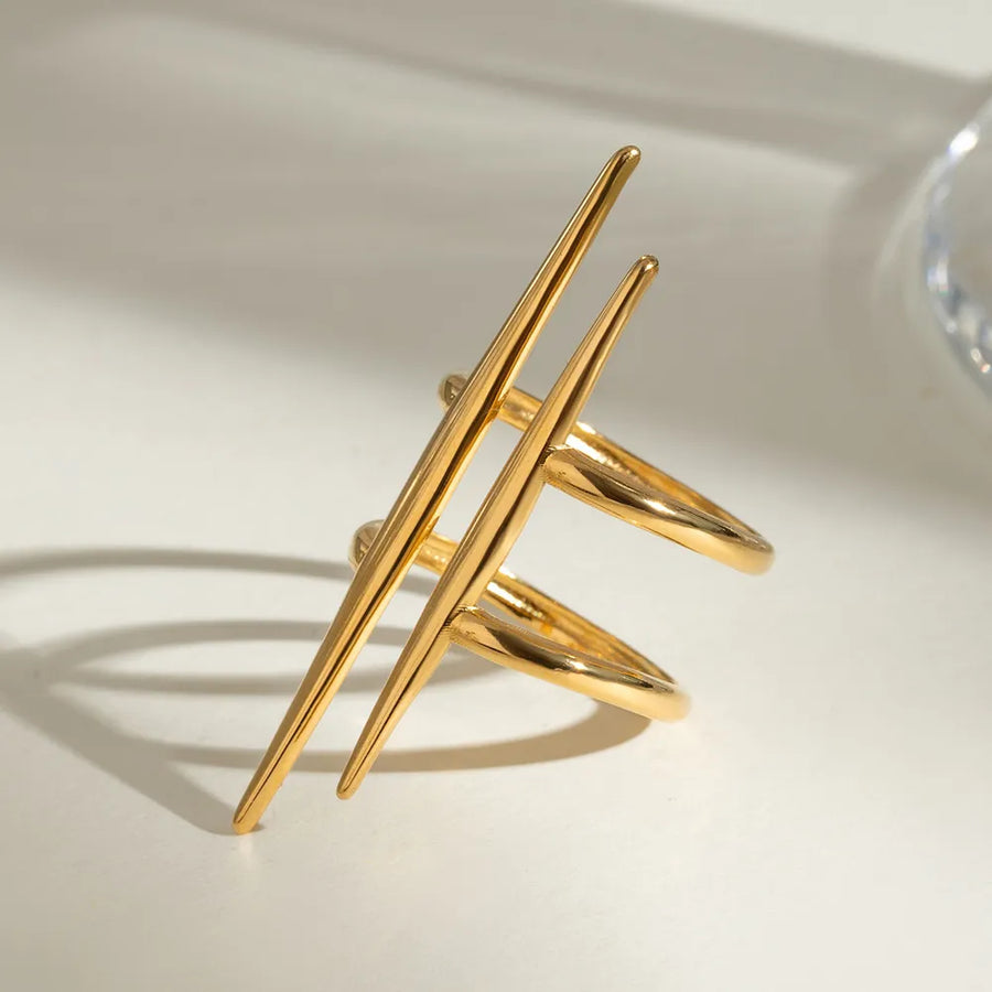 Gold ring with null and null