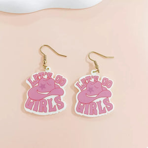 18K Gold-Plated, Alloy, Acrylic Care instructions: Avoid wearing during exercise earrings in white with straight silhouette